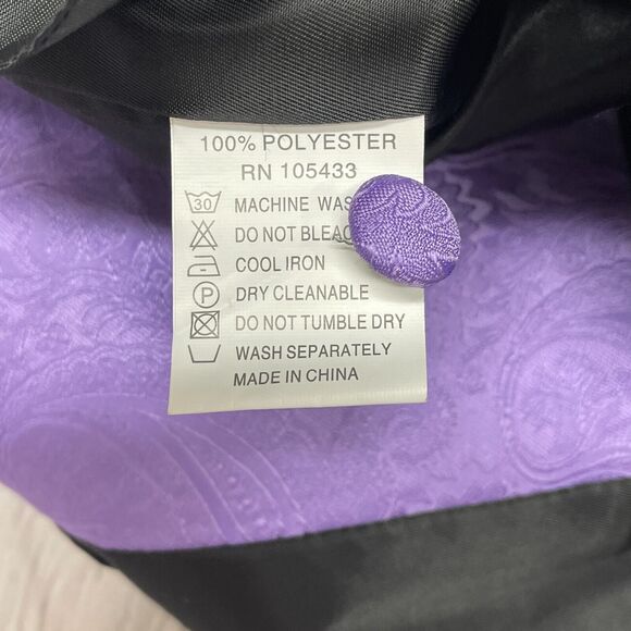 Umo Lorenzo Formal Wear Men Vest Jacket Size Small Purple M232 -13 - Picture 7 of 14